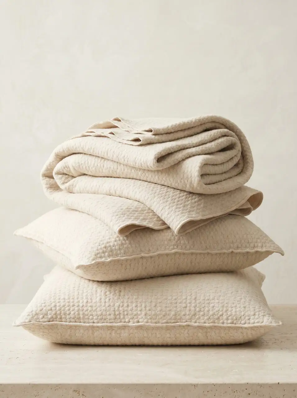 Textured Woven Cotton Decorative Throw Blanket
