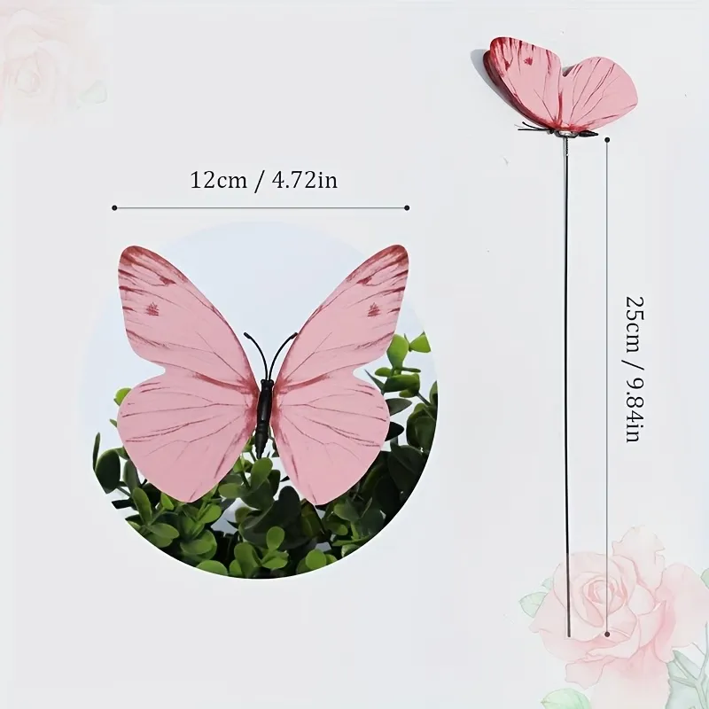 Colorful Butterfly Garden Stakes
