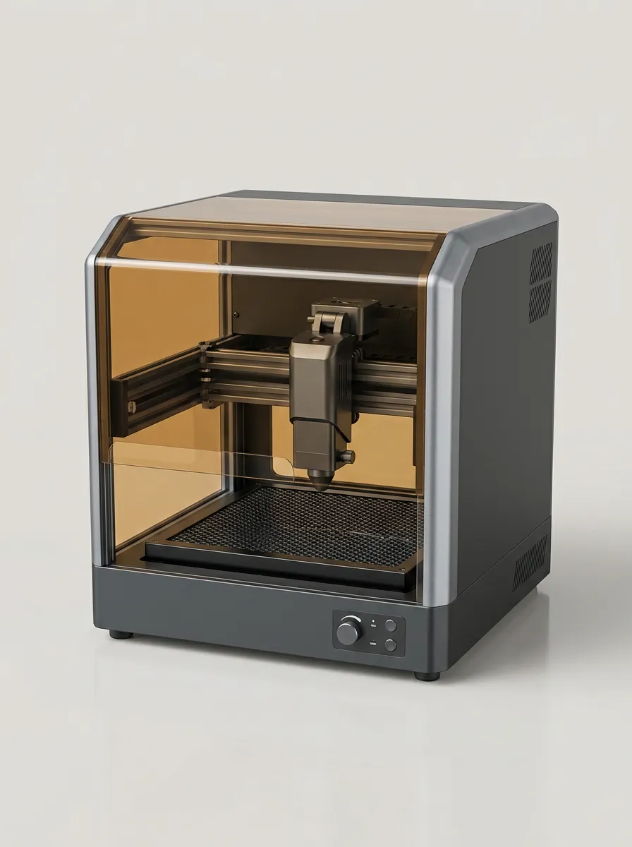 Enclosed Desktop Laser Cutting and Engraving Machine for Woodworking Projects