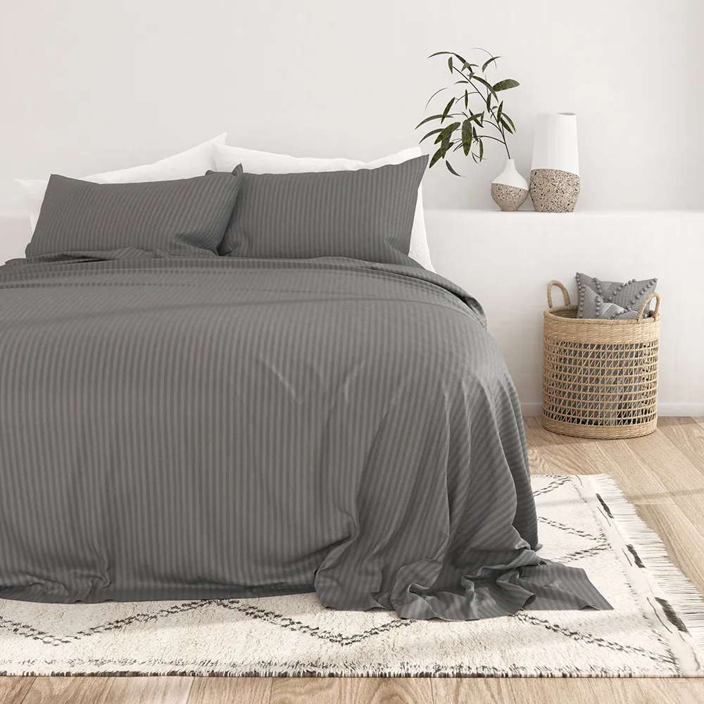 Striped Embossed Sheet Set