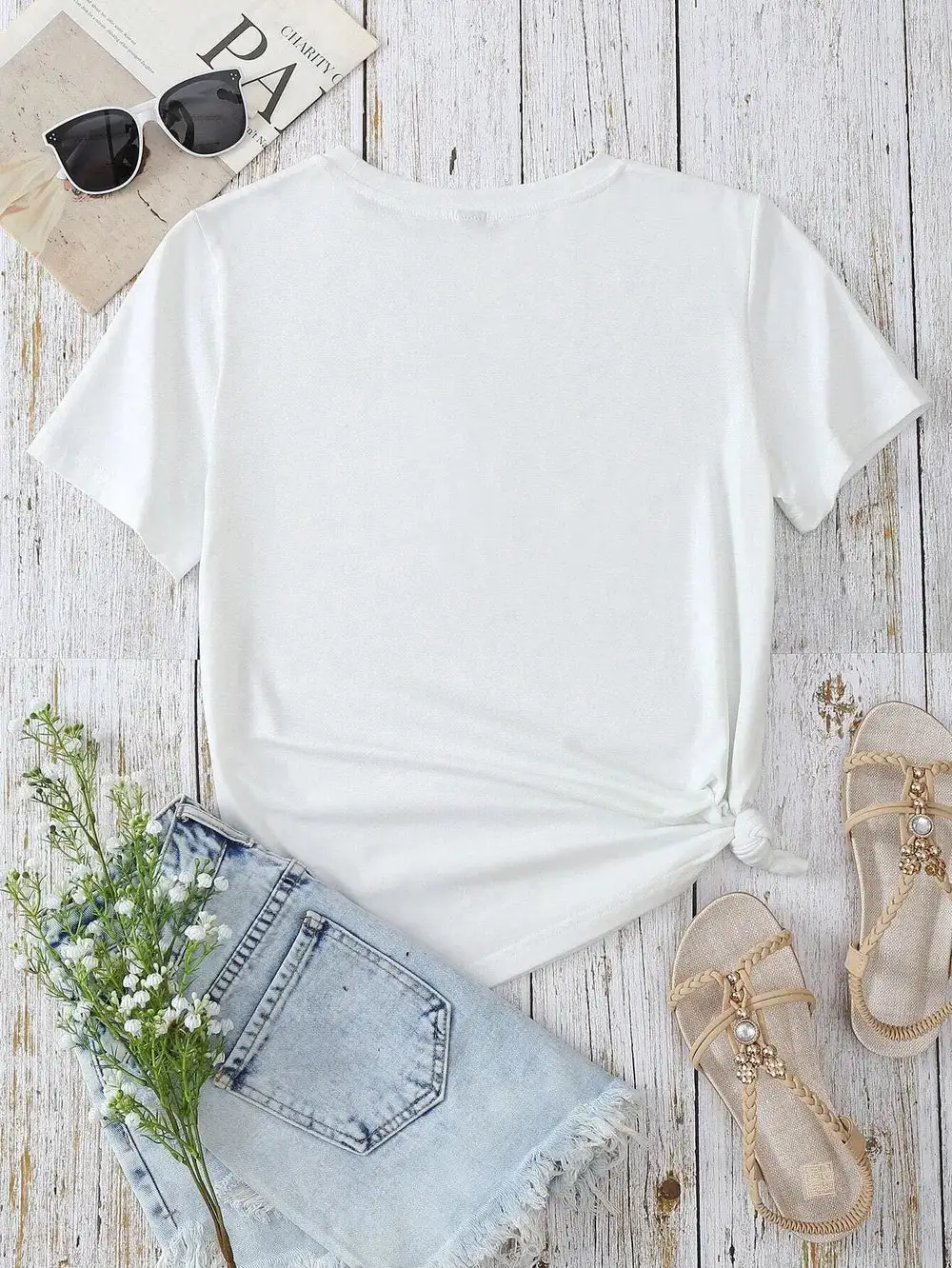 Weekend Round-Neck Short-Sleeve T-Shirt