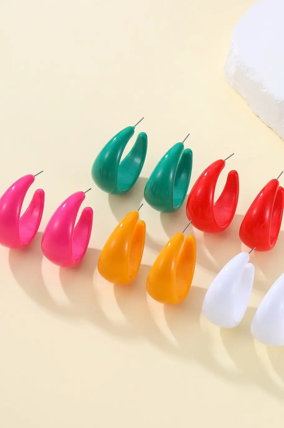 Retro High Shine Acrylic Chunky