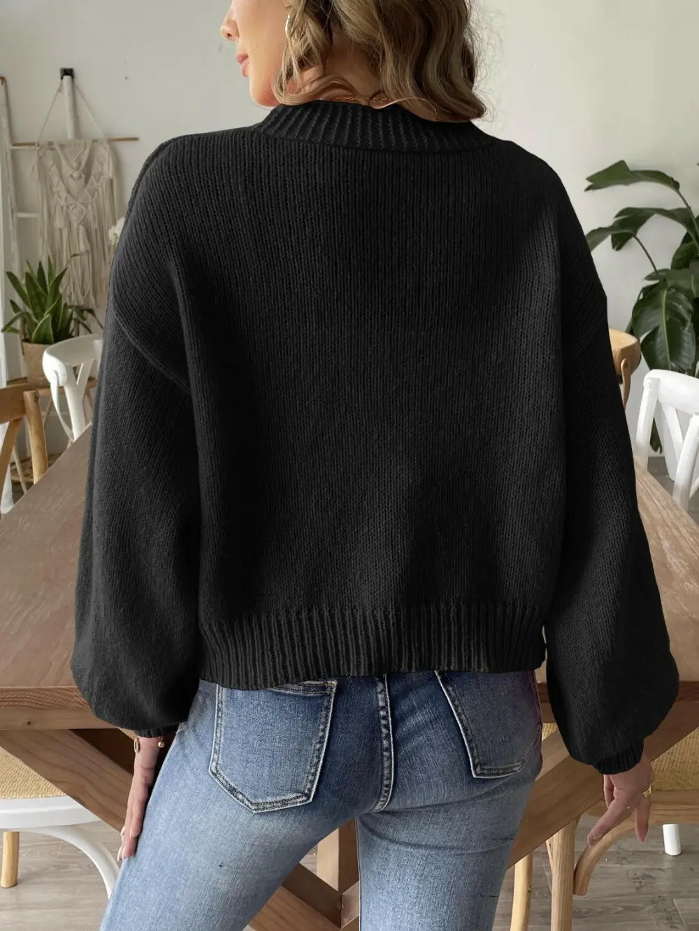 Pearl Detail Open Front Cardigan