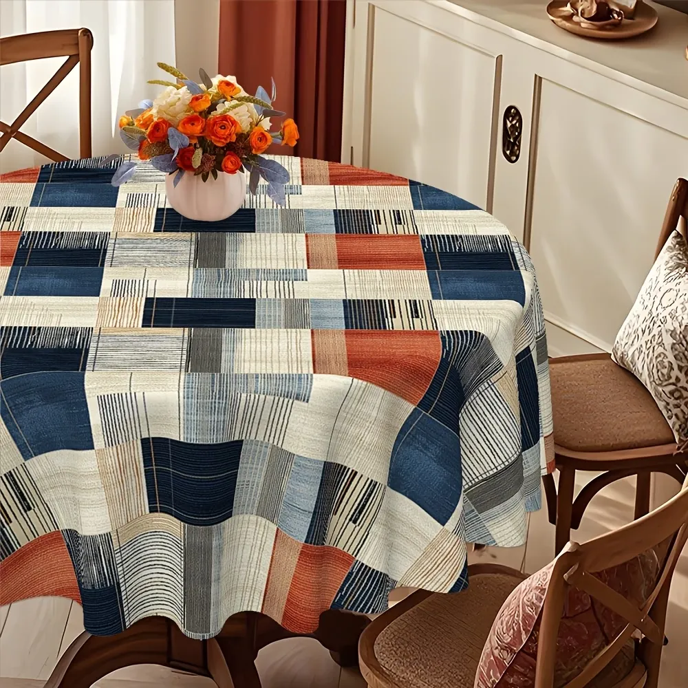 Geometric Patchwork Tablecloth