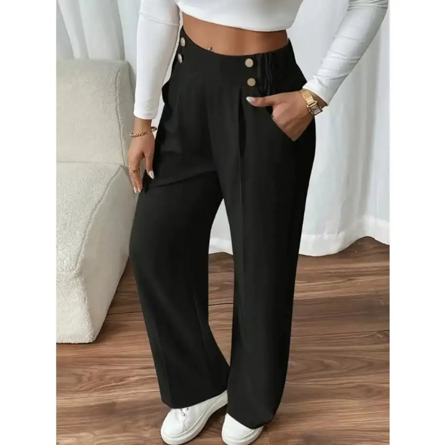 Modern High Waist Wide Leg Pants