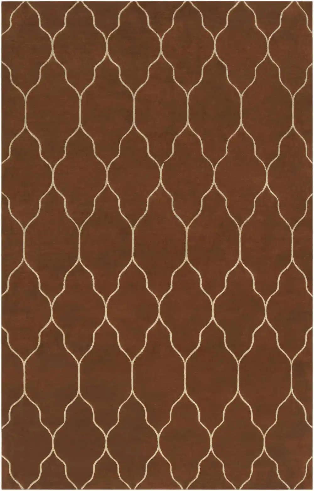 Coordinated Contemporary Hand Knotted Wool Area Rug