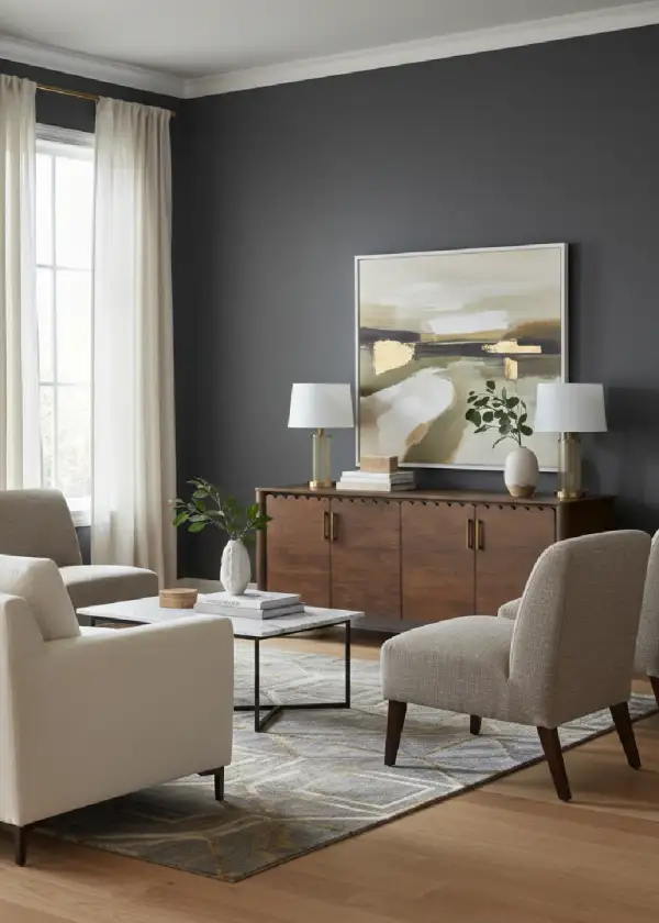 Scalloped Edge Four-Door Sideboard