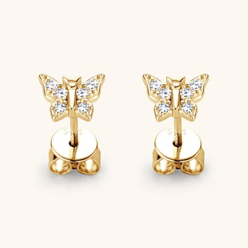 Delicate Pearl-Inspired Stud Earrings