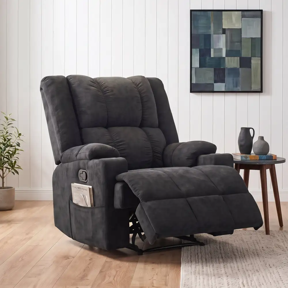 Supportive Comfort Lounge Chenille Recliner Sofa