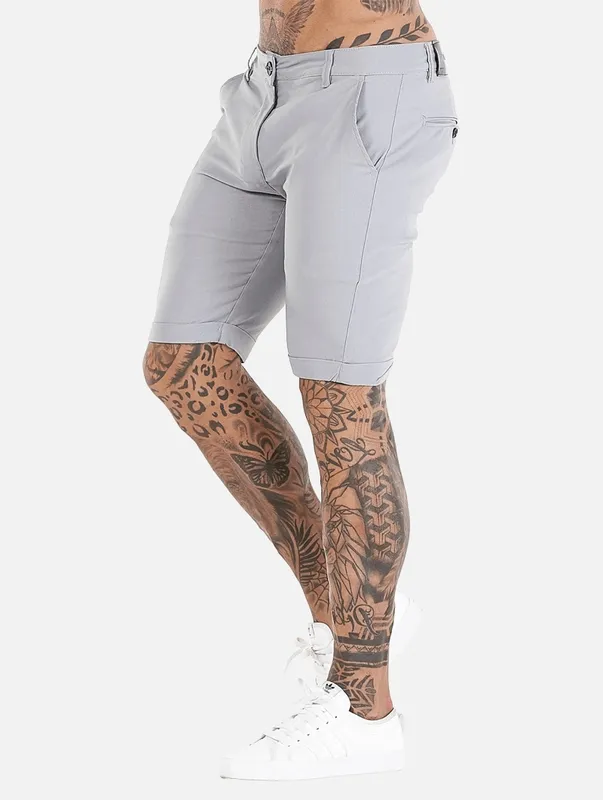 Grey Stretch Shorts