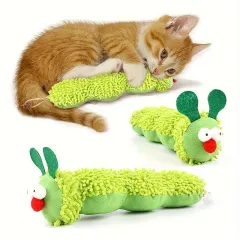 Plush Caterpillar Cat Toy