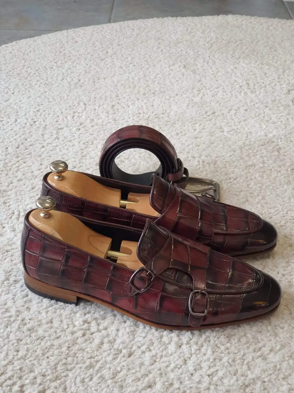 Refined Double Monk Strap Loafers