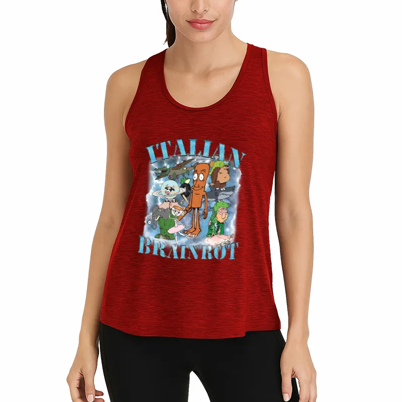 Brainrot Humor Athletic Tank
