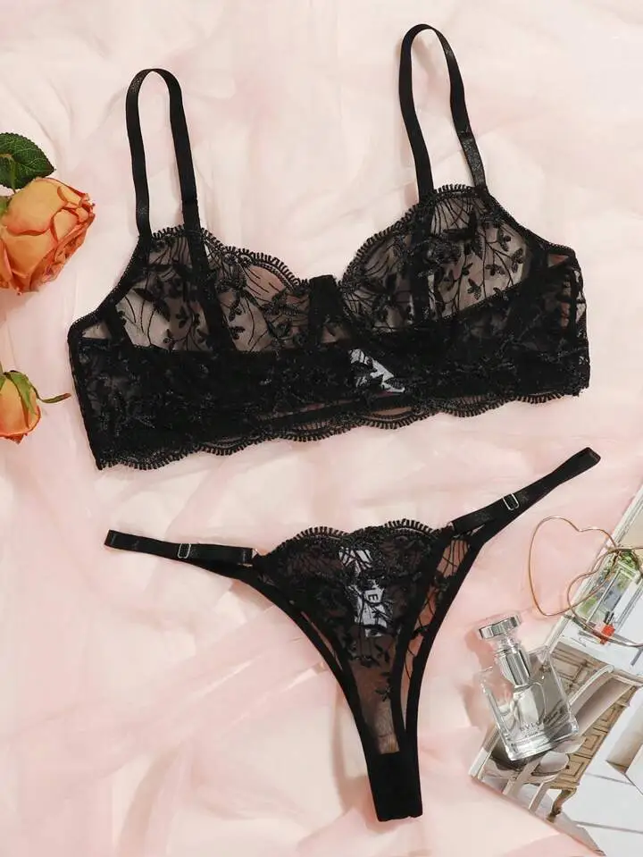 Through Lingerie Set