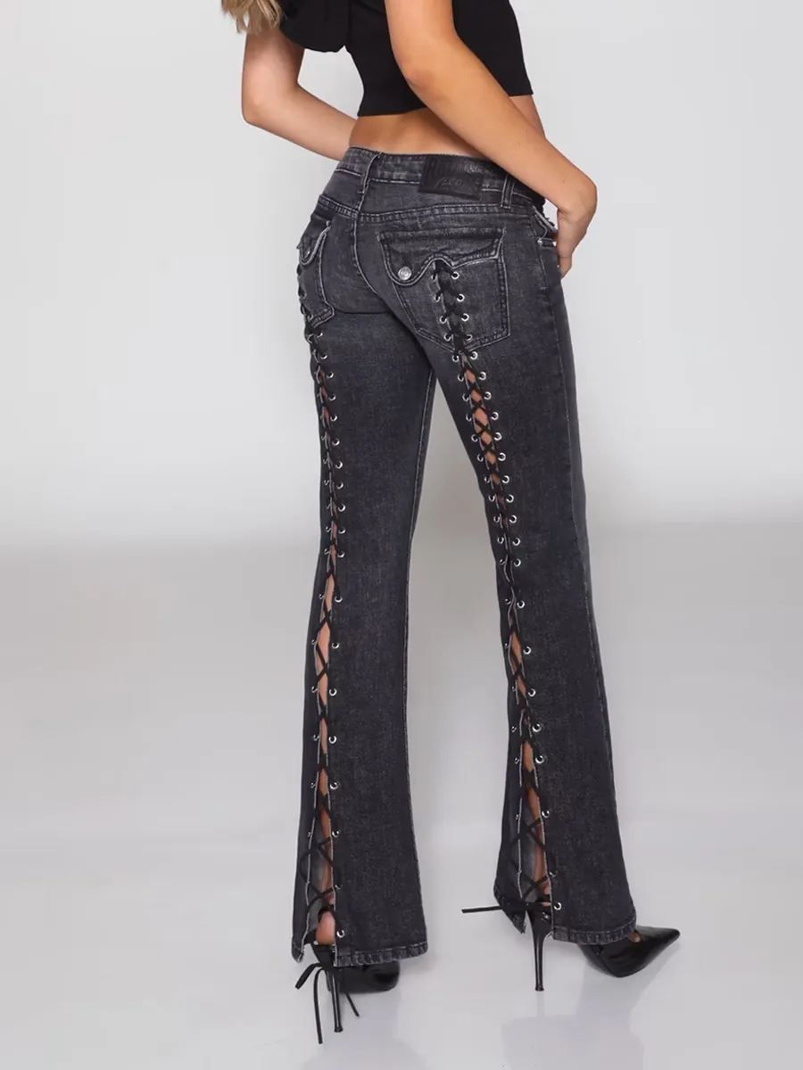 Amira Y2K Low-Rise Flared Jeans