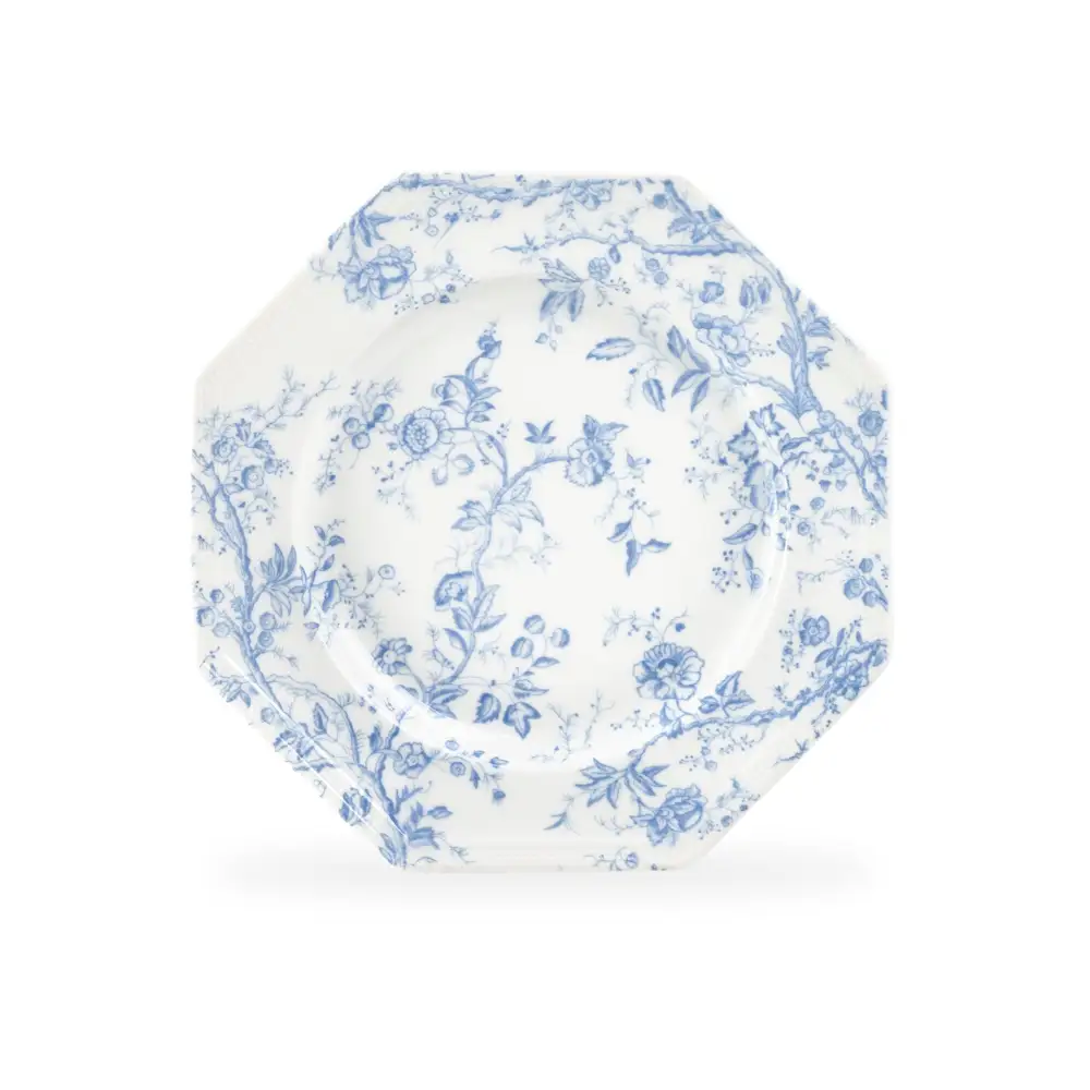 Rose Octagonal Porcelain Dessert Plate