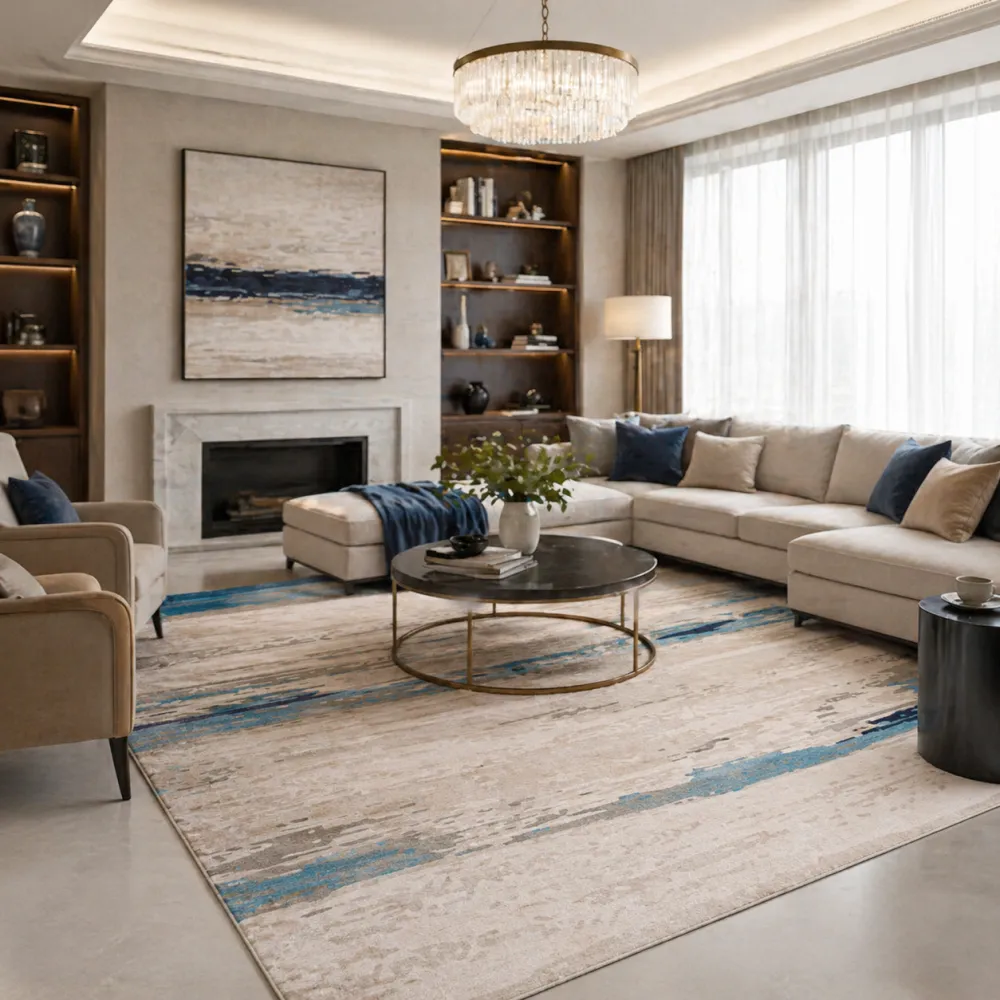 Viscose Wool Blend Carpet