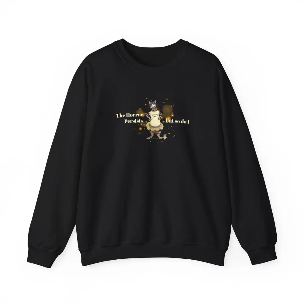 Brave Cat Graphic Crewneck Sweatshirt