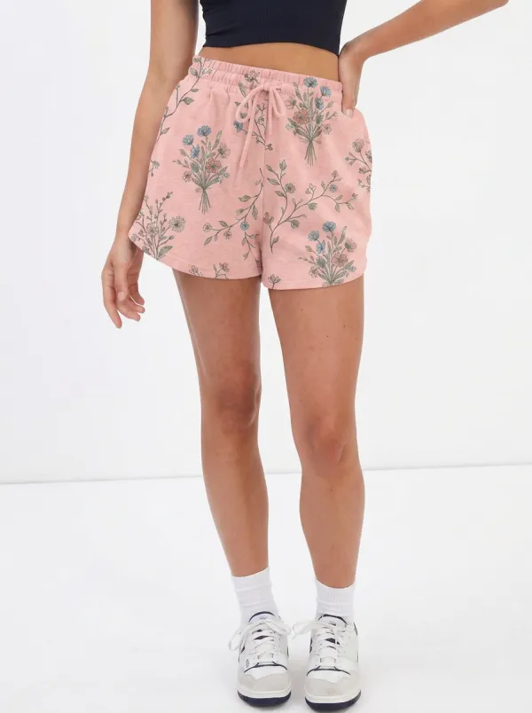 Women's Floral Lover Wildflower Bouquet Printed Shorts