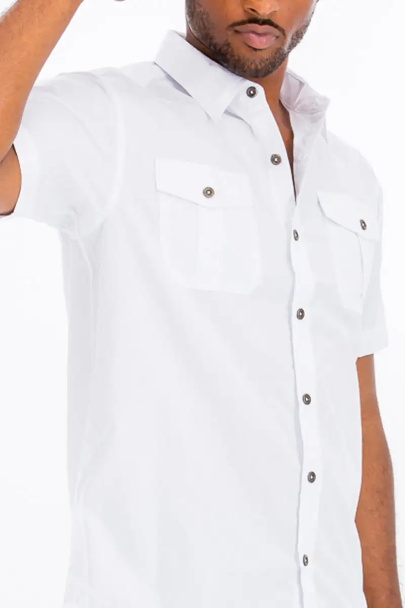 Two Pocket Button-Up Shirt