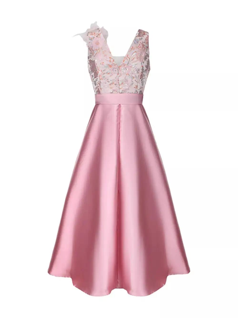 Sleeveless Belted Midi Dress