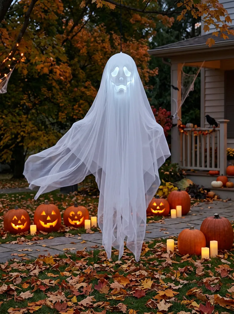 Spooky-Ghost Ghost Hanging Halloween Yard Decoration