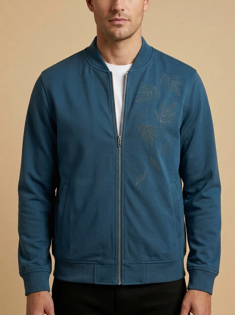 Nature Leaf Bomber Jacket