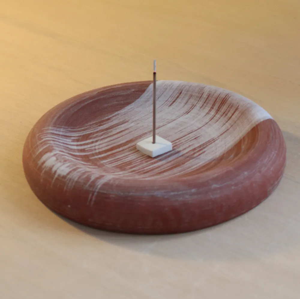 Handbrushed Donut Plate