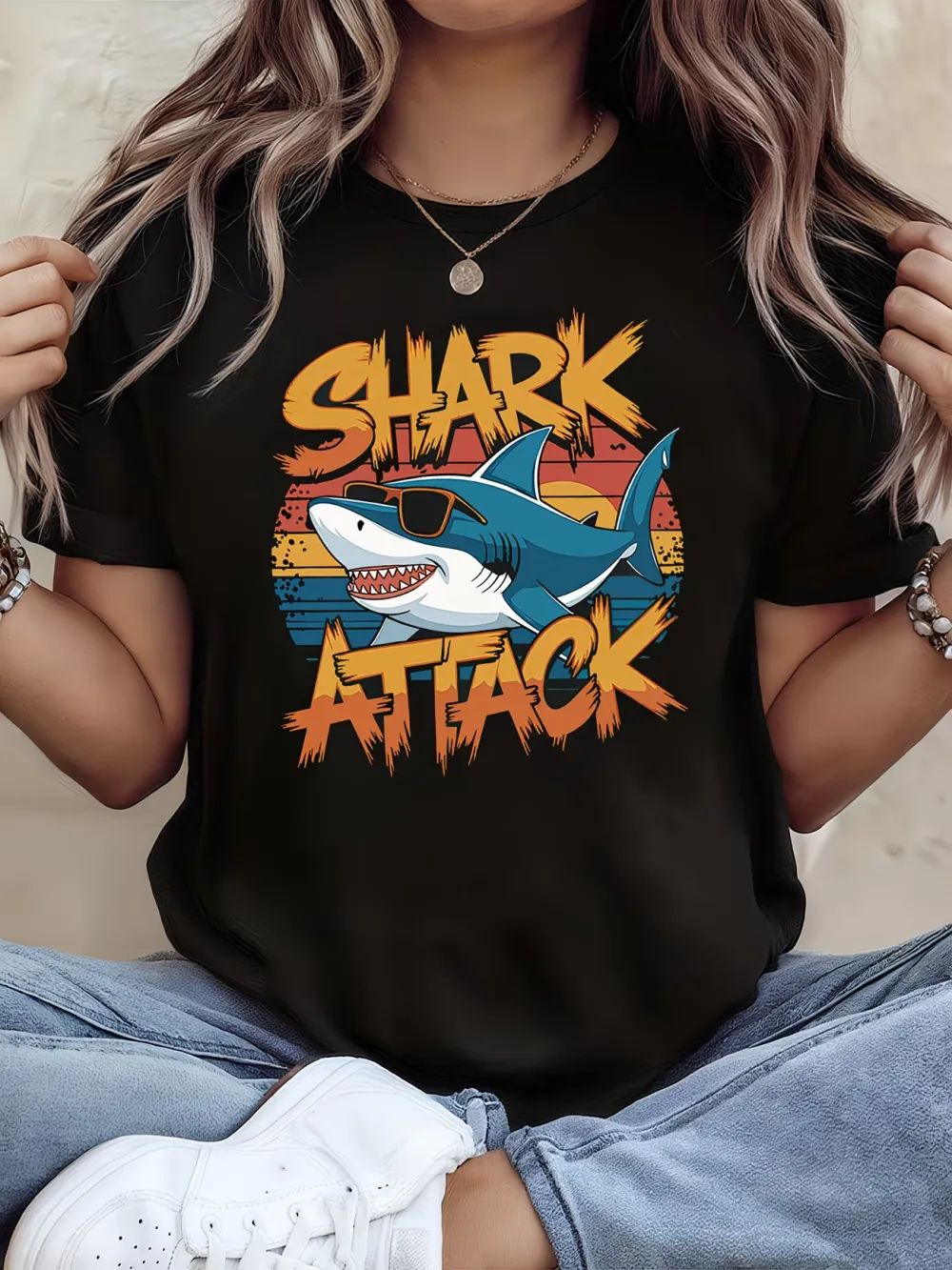 Retro Shark Graphic Tee