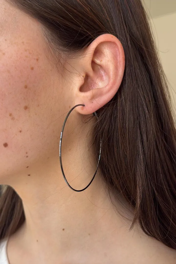 Large Stainless Infinity Hoop Earrings