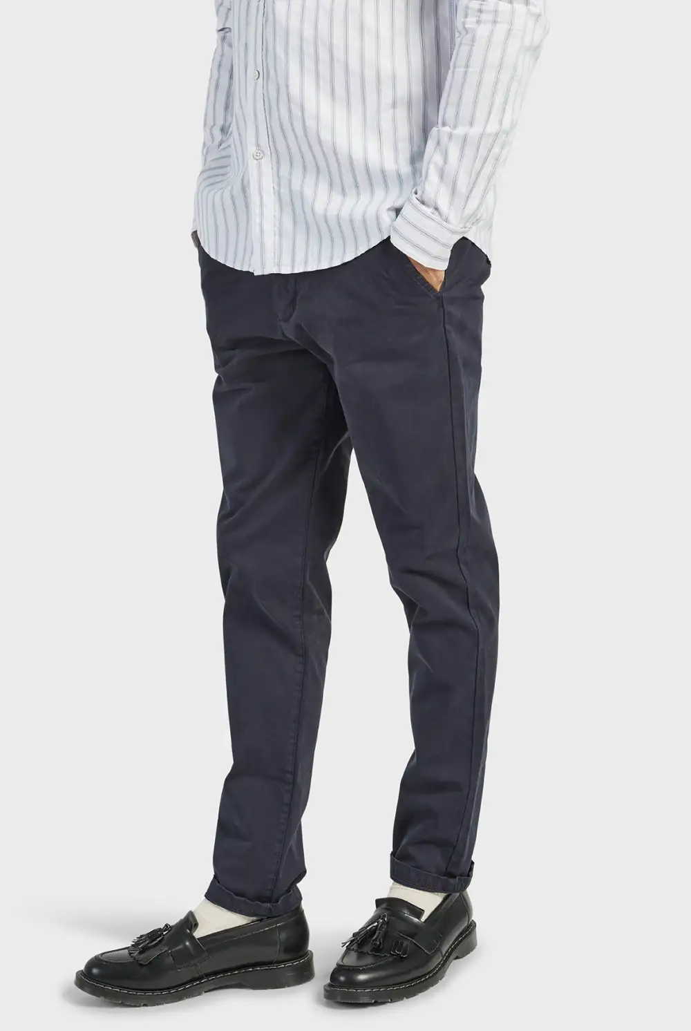 Slim Tapered Stretch Cotton Casual Jogger Pants