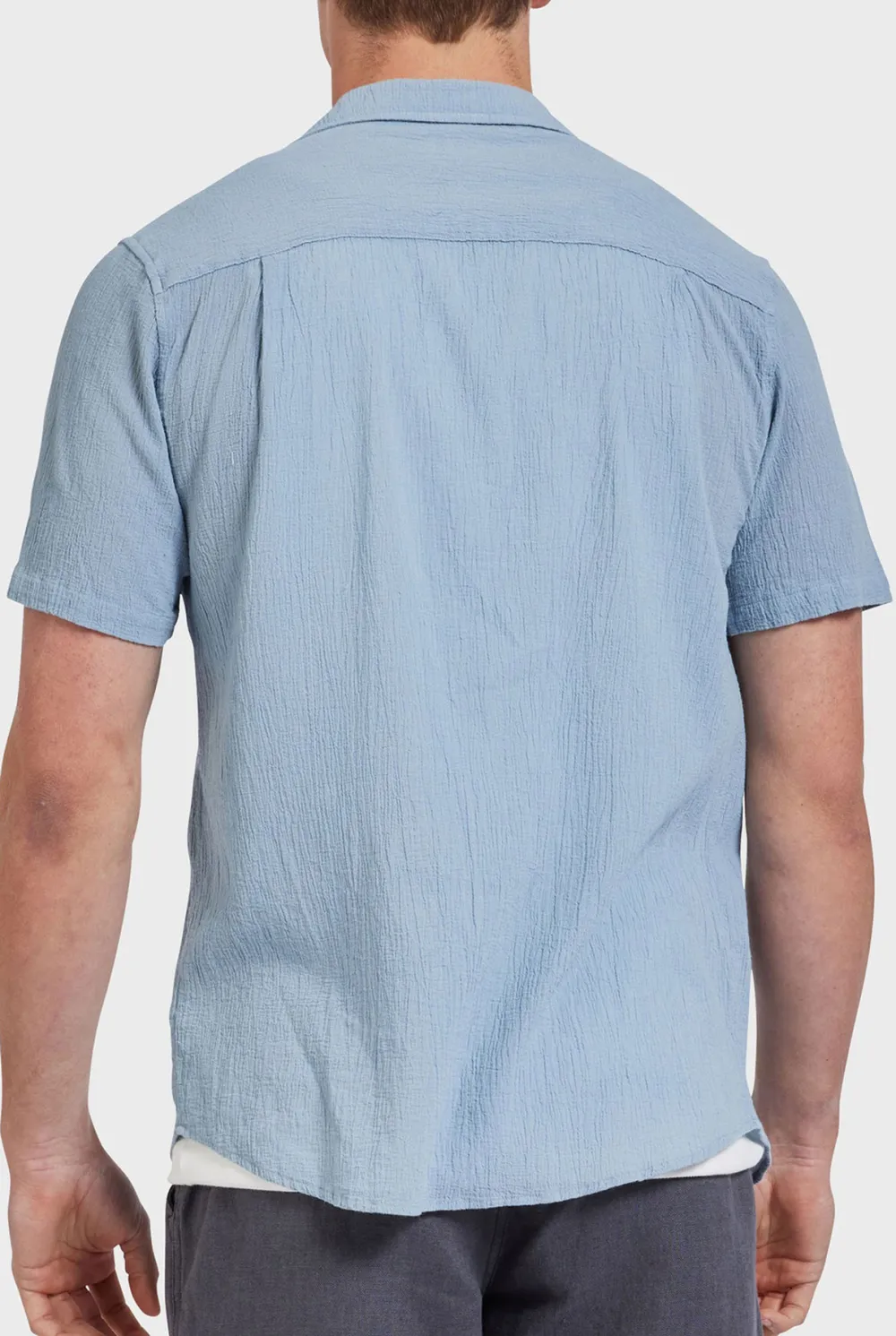 Casual Short Sleeve Shirt- Peach
