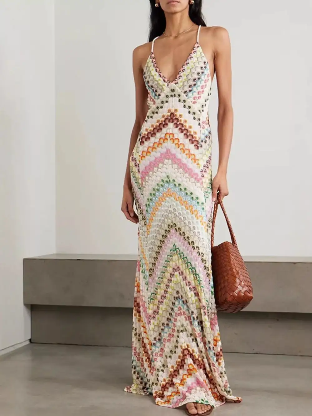 Classic Spaghetti-Strap Maxi Dress