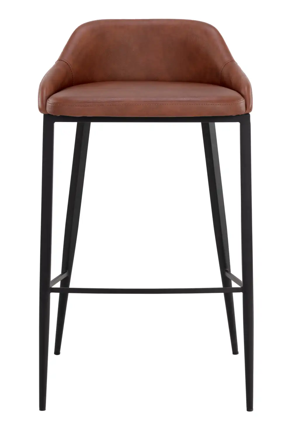 Low-Back Leather Bar Stool