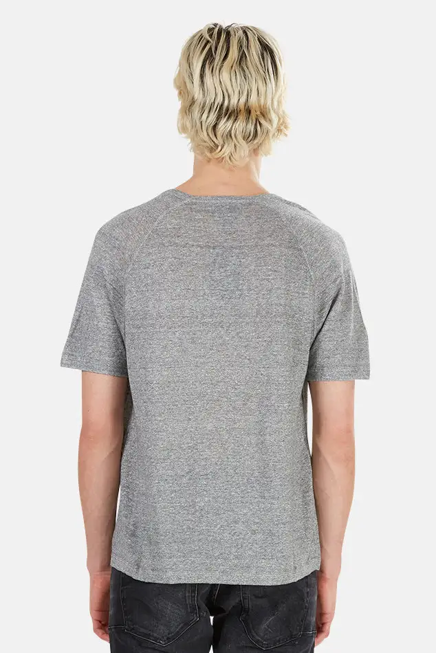 Short Sleeve Raglan Linen T-Shirt