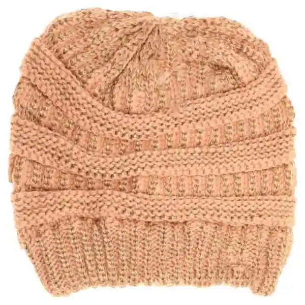 Metallic Classic Knit Beanie