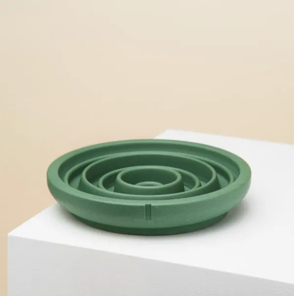 Slow Feed Round Modern Relaxed Pet Feeder