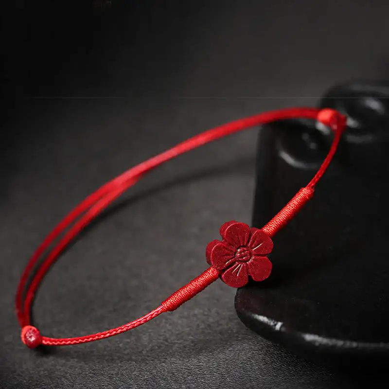 Handmade Plum Blossom Clover Pixiu Lotus Koi Bracelet