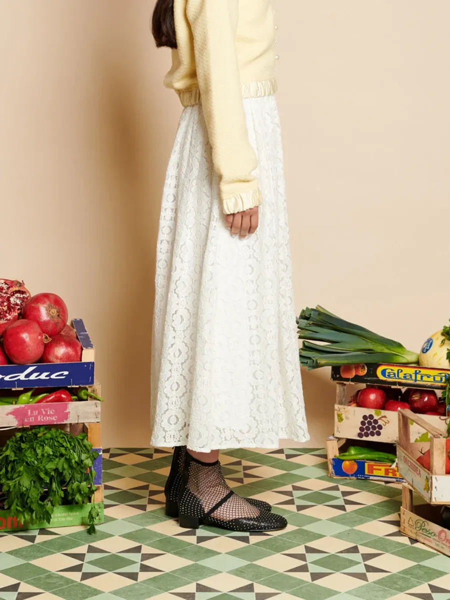 Lace Midi Skirt