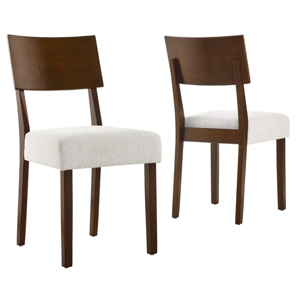 Wood Dining Side Chairs Set of Two