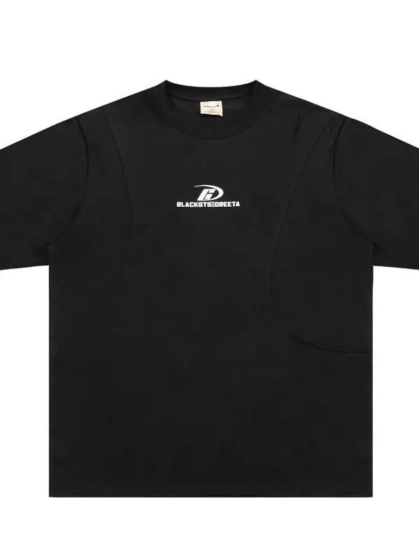 Structured Crew Neck Oversized Tee