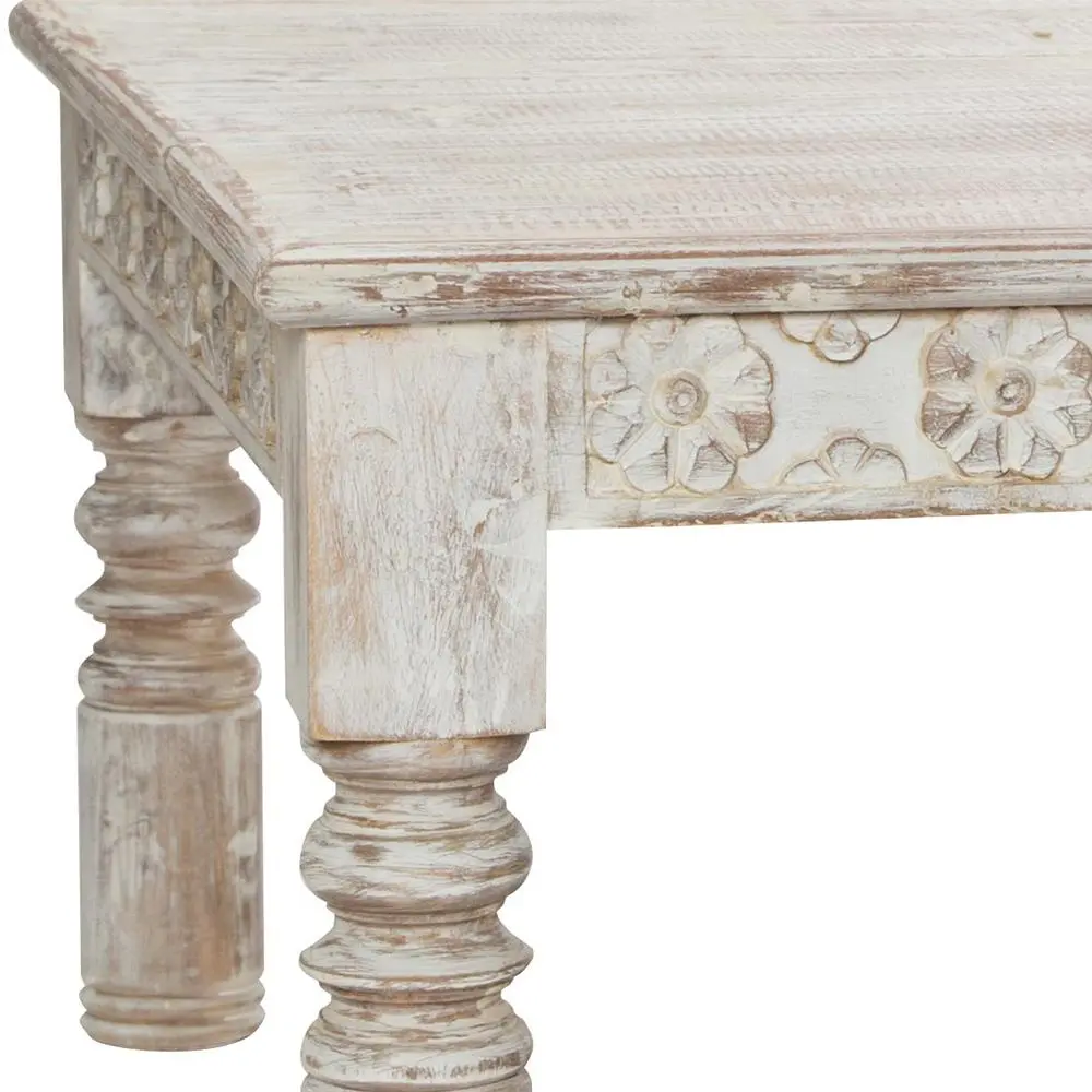 Whitewashed Teak Coffee Table