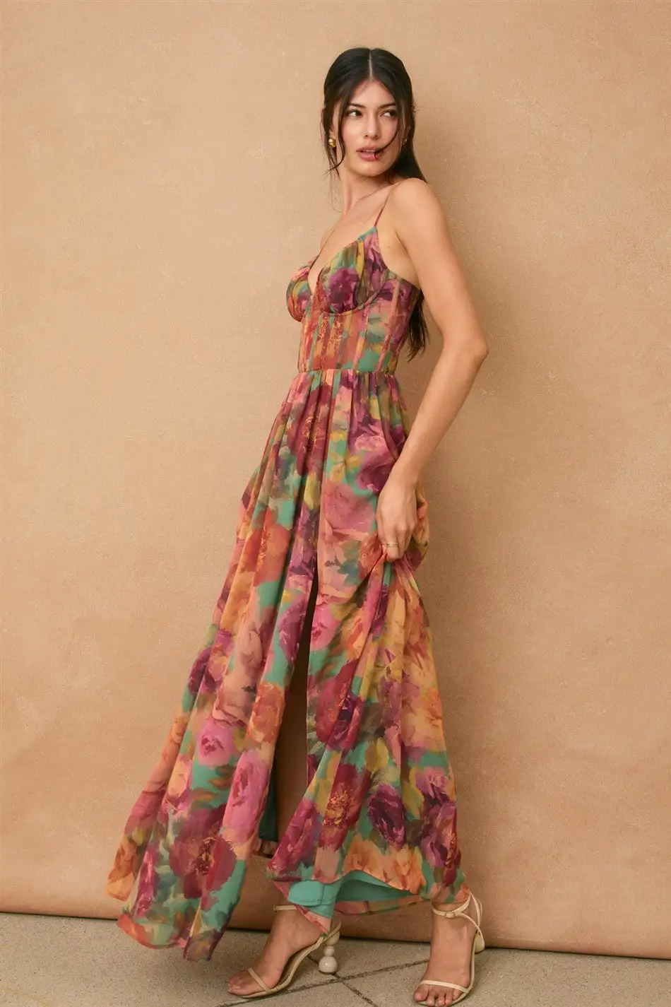 No One Else Corset Maxi Dress