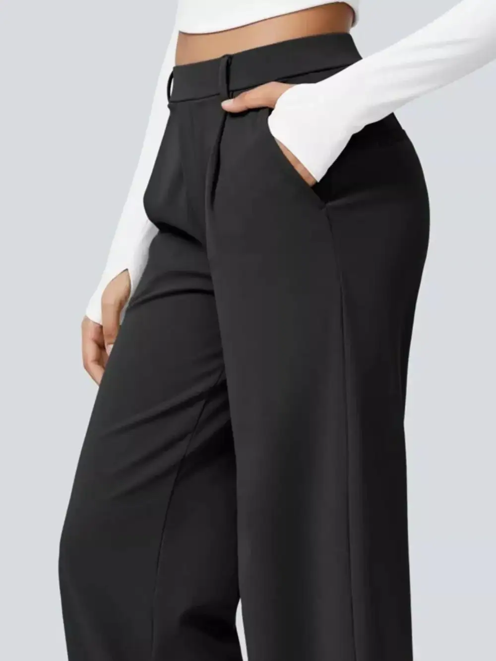 Wide Leg Pocketed Everyday Pants