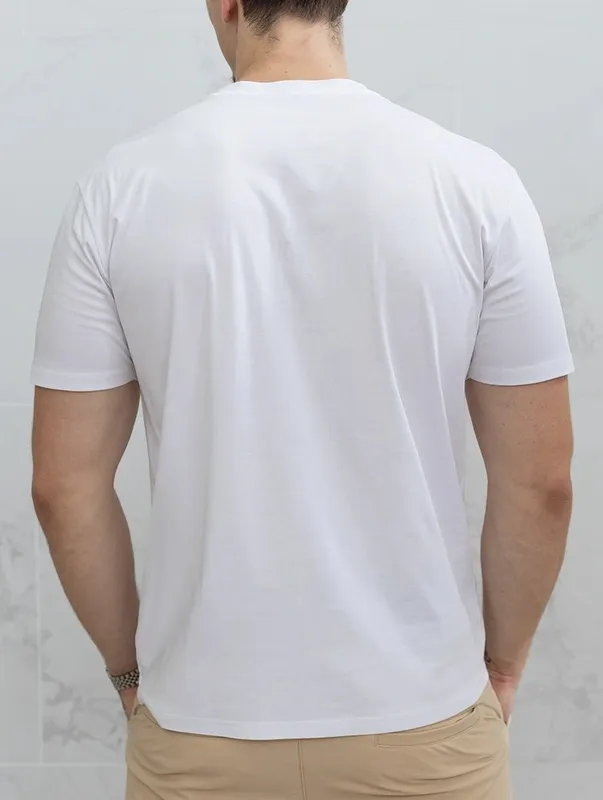 White Clean Fit T-Shirt Clean Cut