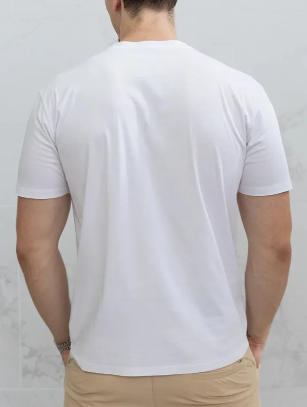 White Clean Fit T-Shirt Clean Cut