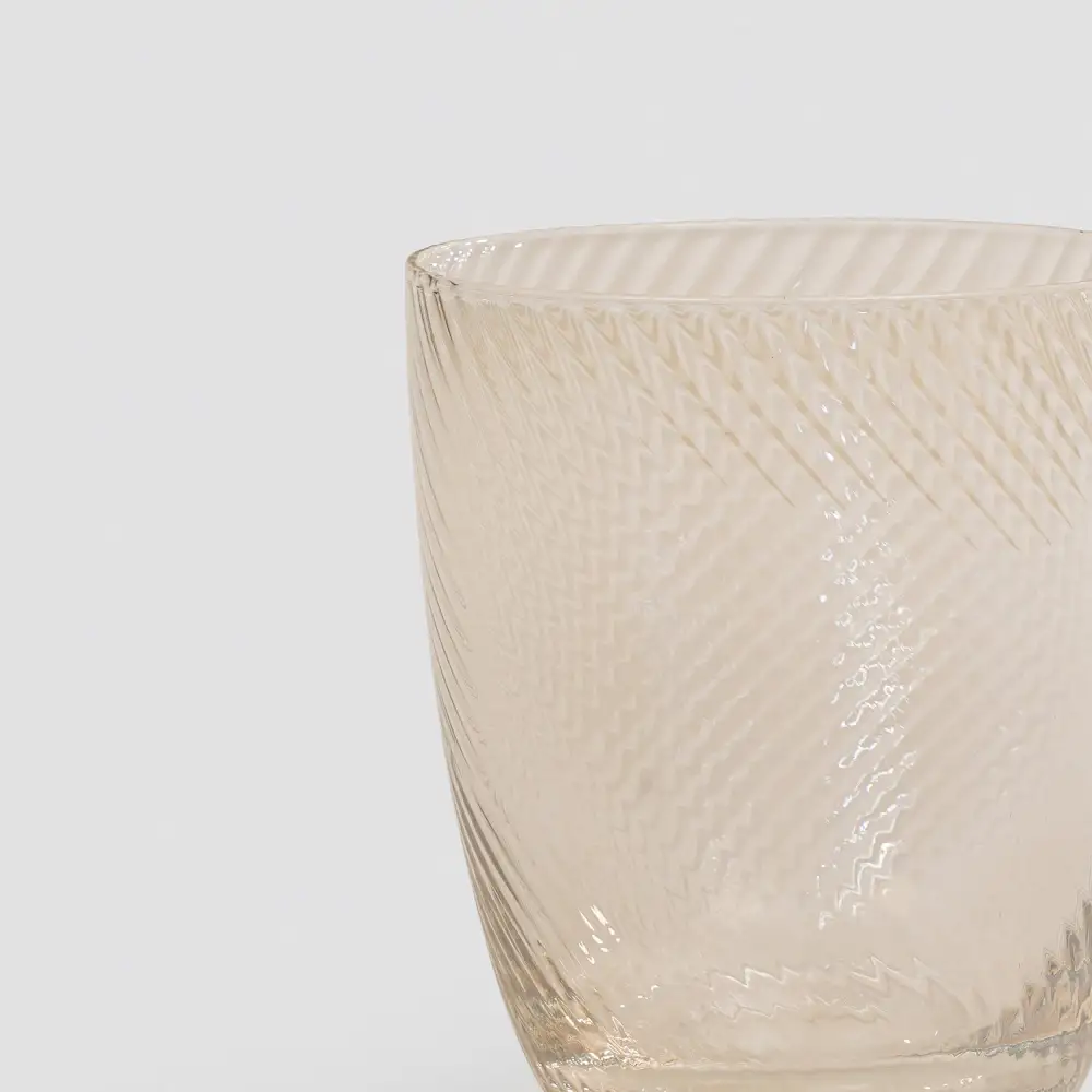 Amber Swirl Drinking Glass Set