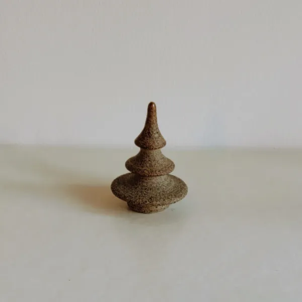 Raw Stoneware Tree Ornament