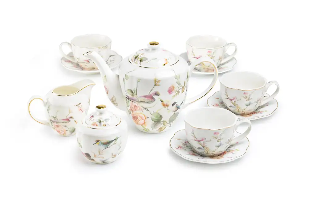 Magnolia Garden Porcelain Tea Set