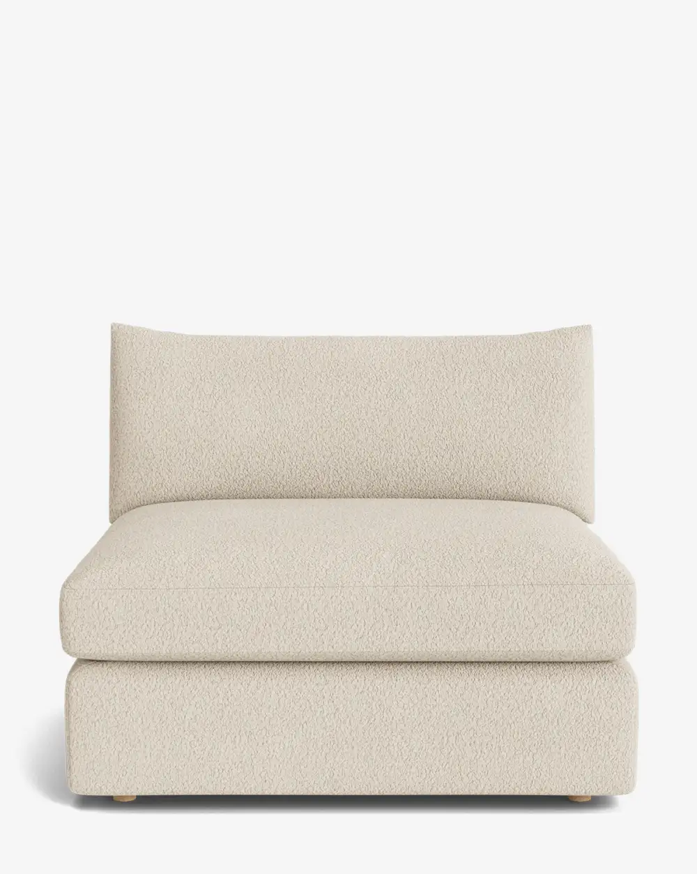 Plush Modular Armless Seat